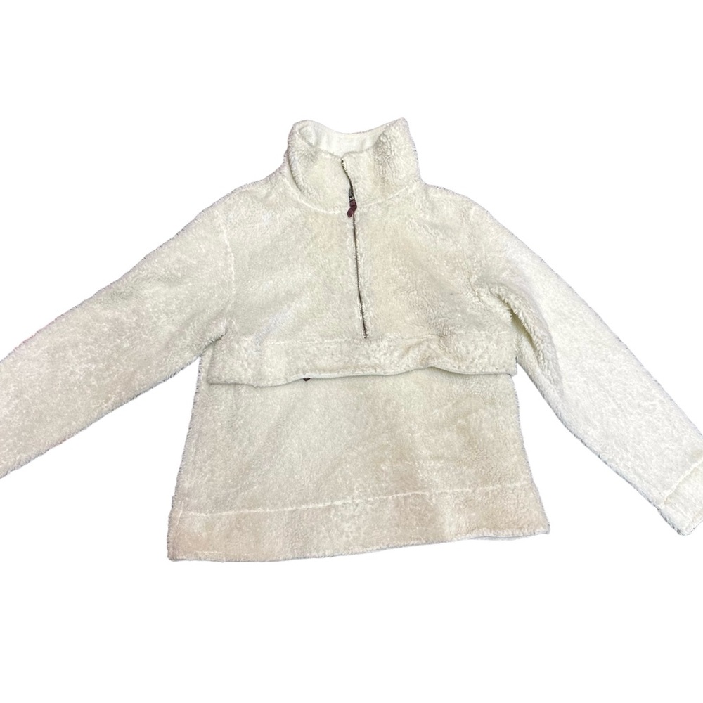 L.L. Bean Cream Sherpa Sweater for Cozy Comfort - Picture 3 of 6